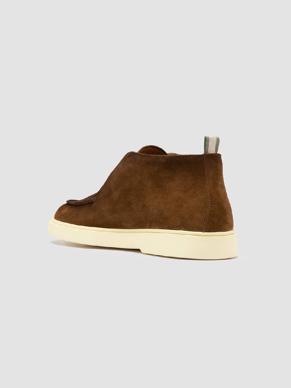 Officine Creative BONES 003 Stivaletti Chukka in Pelle Scamosciata Marrone Qualità