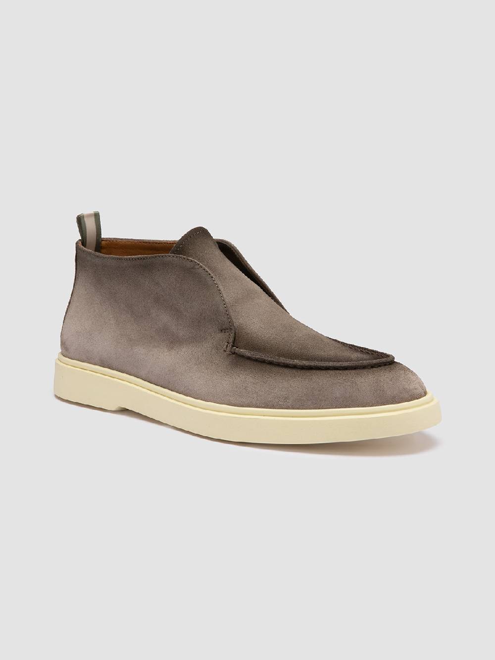 Officine Creative BONES 003 Stivaletti Chukka in Pelle Scamosciata Tortora Vendita