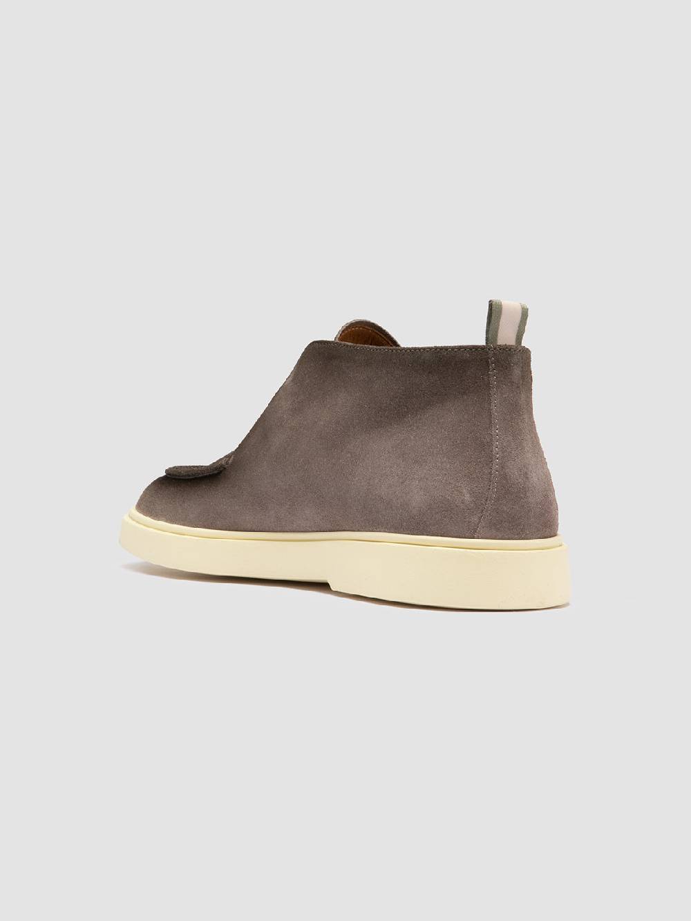 Officine Creative BONES 003 Stivaletti Chukka in Pelle Scamosciata Tortora Vendita