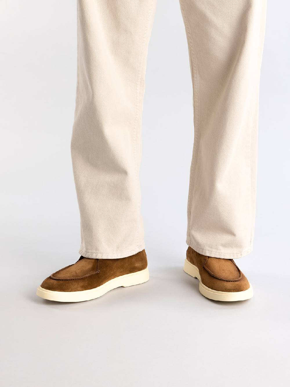 Officine Creative BONES 003 Stivaletti Chukka in Pelle Scamosciata Tortora Vendita