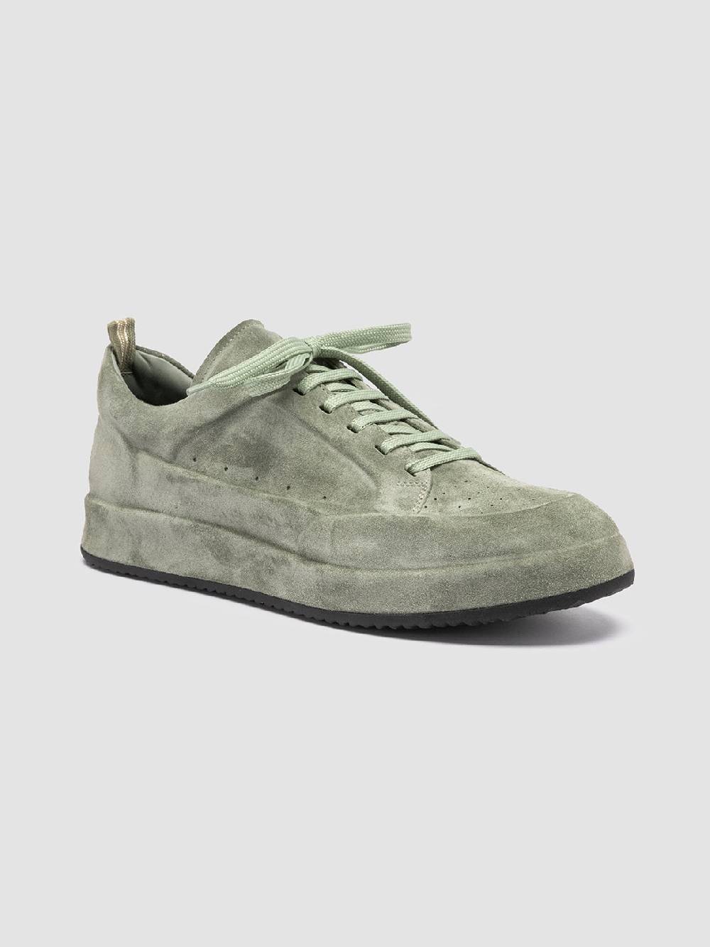 Officine Creative ACE 016 Sneaker in pelle scamosciata Verde Negozi Online
