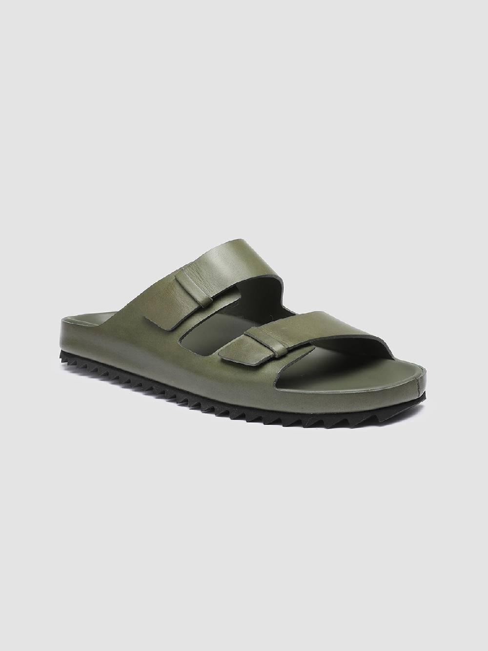 Officine Creative AGORÀ 002 Sandali in Pelle Verde Fino Al -60%