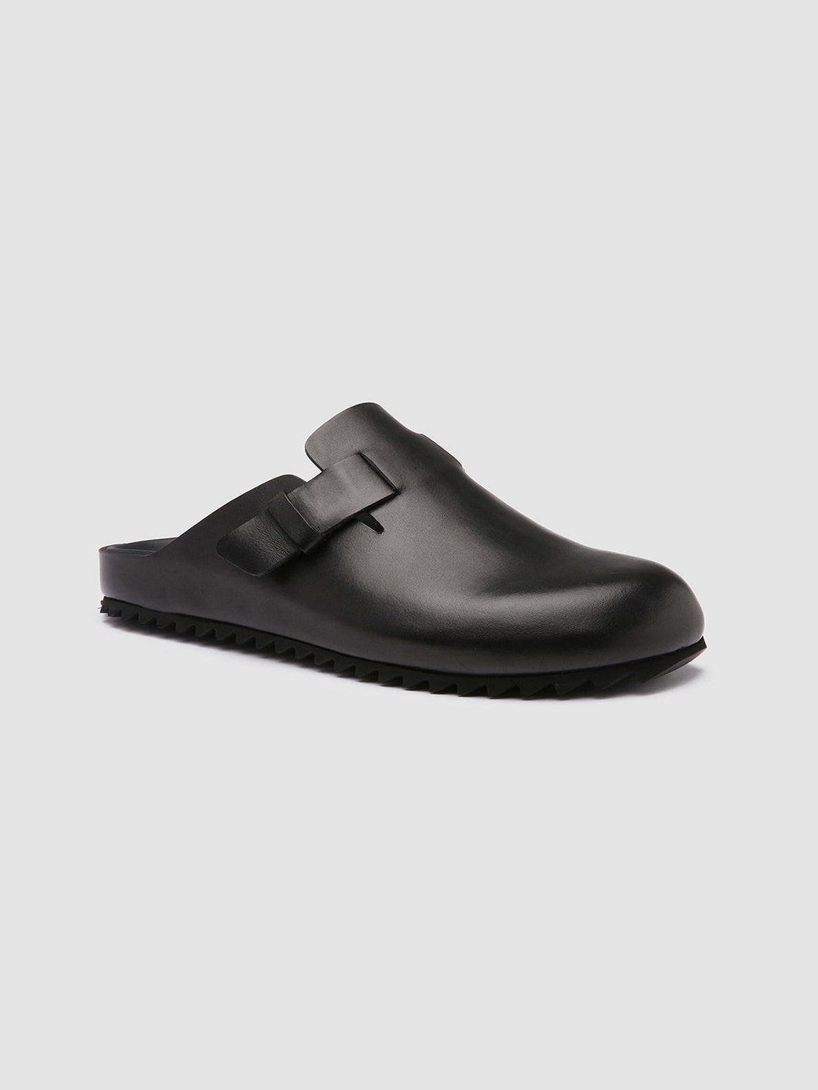 Officine Creative AGORÀ 004 Pantofole in Pelle Nera Shopping Online