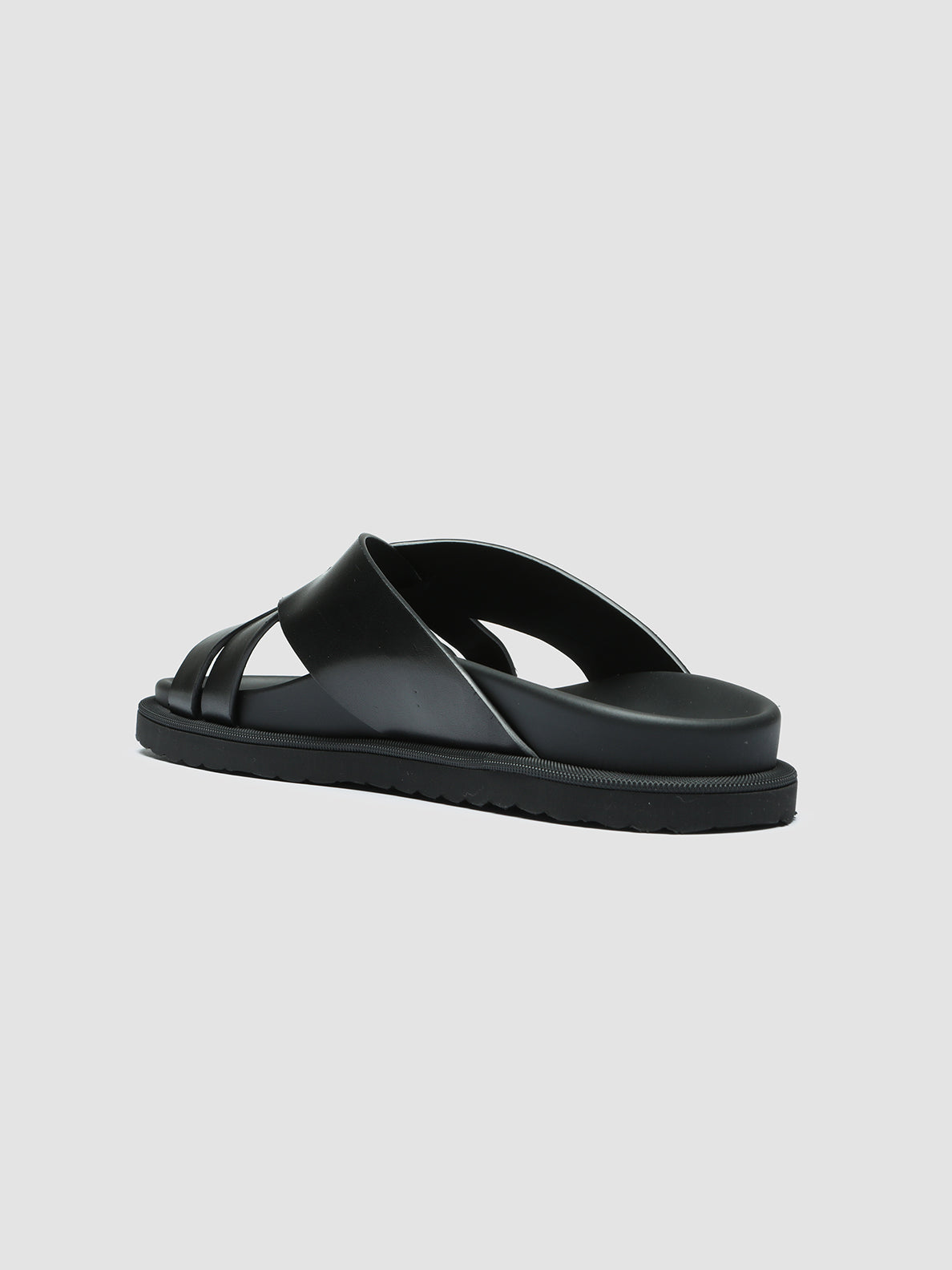 Officine Creative CHARRAT 003 Sandali in Pelle Nera Presa