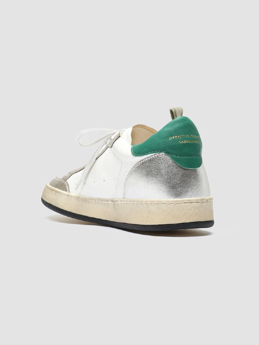 Officine Creative MAGIC 001 Sneakers in Pelle e Camoscio Bianco Economico