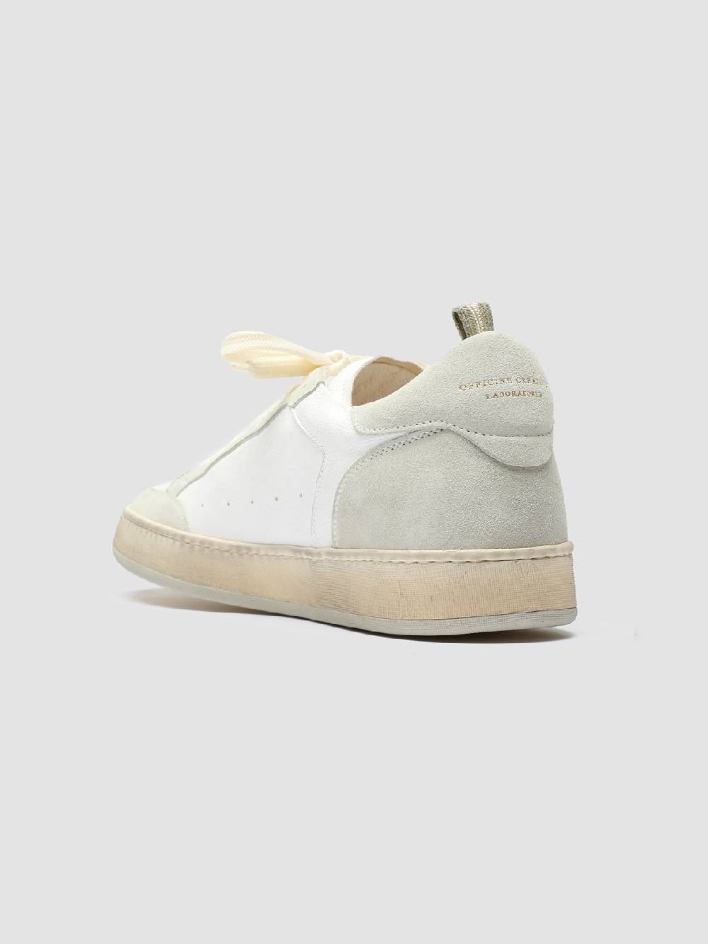 Officine Creative MAGIC 001 Sneakers in Pelle e Camoscio Bianco Online