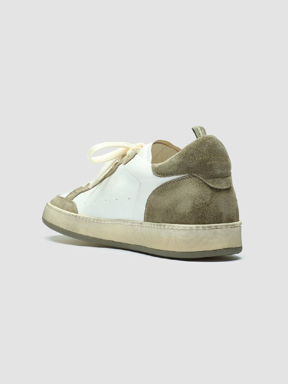 Officine Creative MAGIC 001 Sneakers in Pelle e Camoscio Bianco Outlet