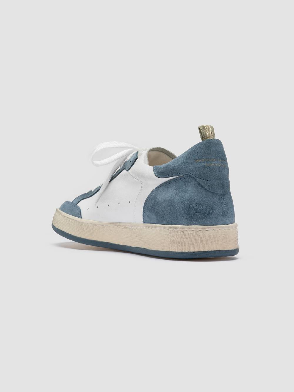 Officine Creative MAGIC 001 Sneakers Basse in Pelle e Camoscio Bianca Saldi