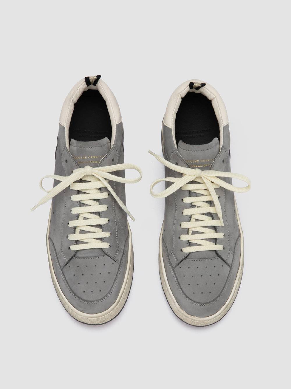 Officine Creative MAGIC 002 Sneakers Basse in Nabuk Grigio Hotsell
