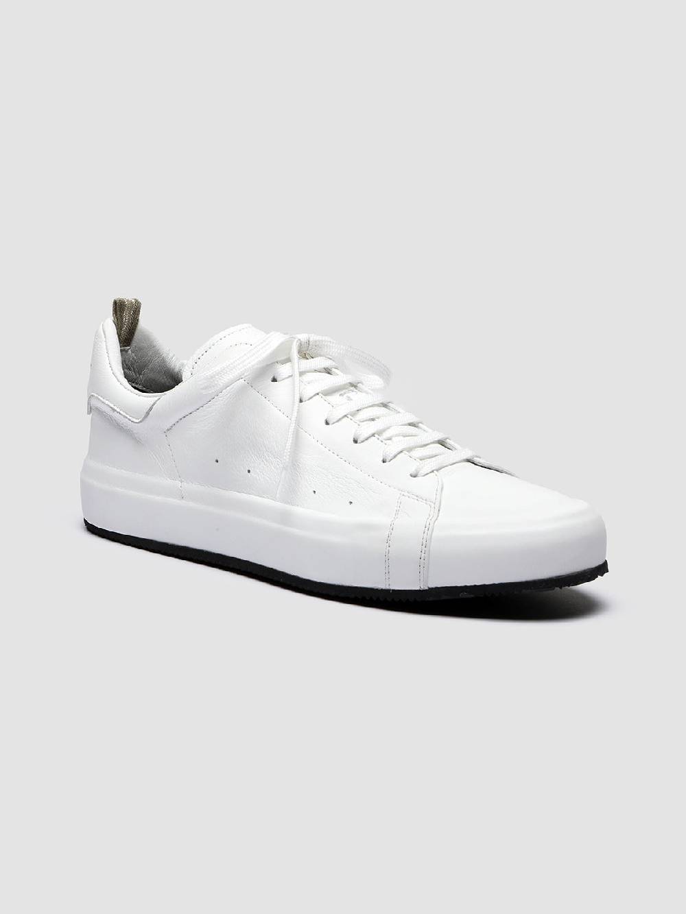 Officine Creative PRIMARY 001 Sneakers in Pelle Bianca Saldi Di Fabbrica