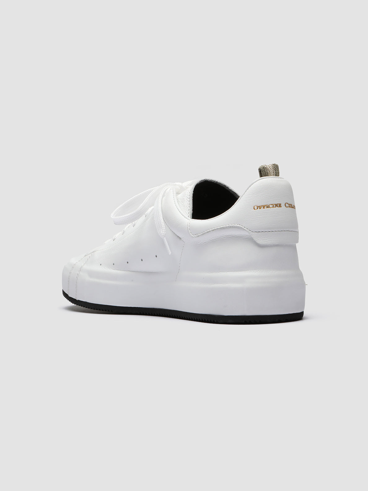 Officine Creative PRIMARY 001 Sneakers in Pelle Bianca Saldi Di Fabbrica