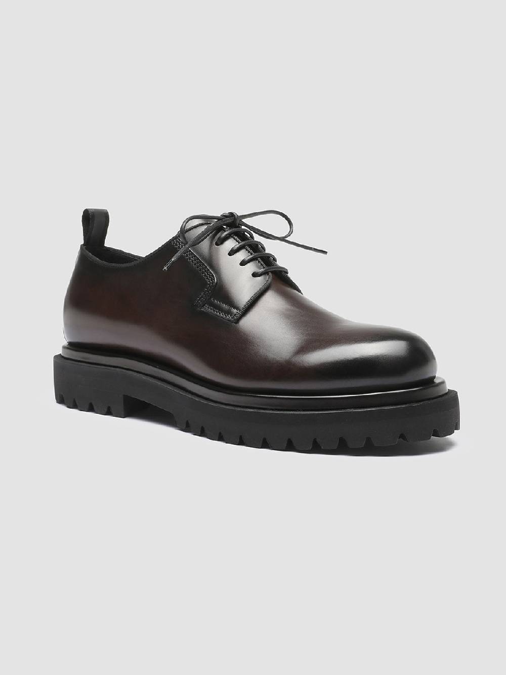 Officine Creative EVENTUAL 001 Derby in Pelle Marrone Moda