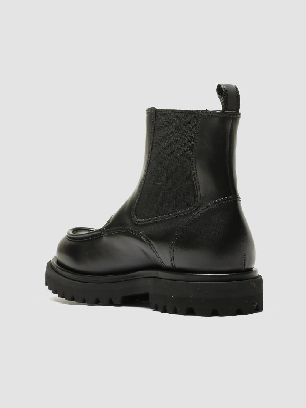 Officine Creative EVENTUAL 018 Stivali Zip in Pelle Nera Italy
