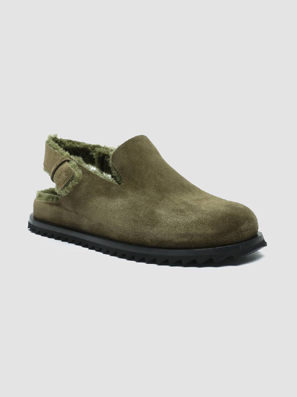 Officine Creative INTROSPECTUS 004 Sandali con Cinturino in Camoscio Verde Italia
