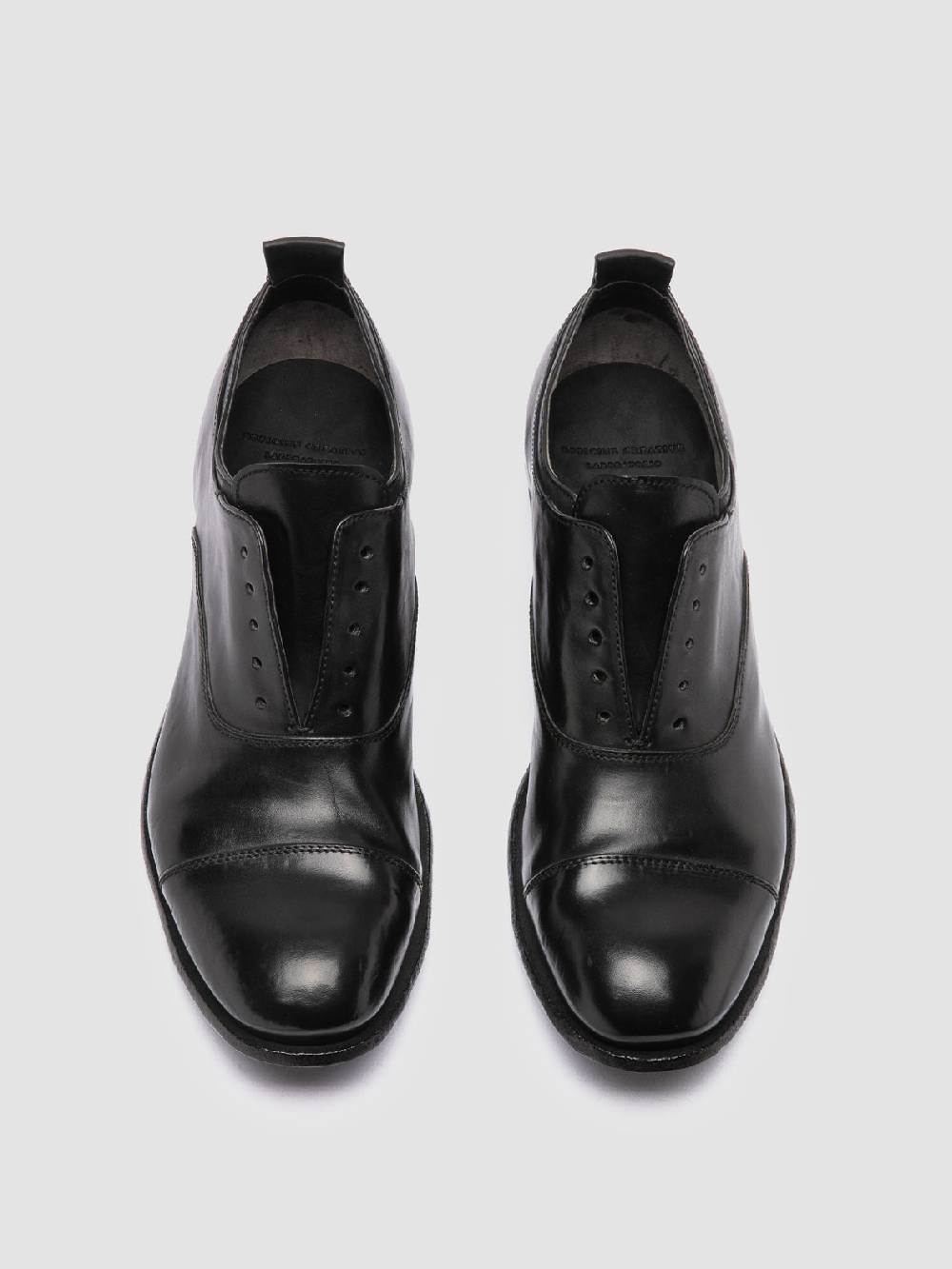 Officine Creative STEREO 001 Oxford in Pelle Nera In Linea