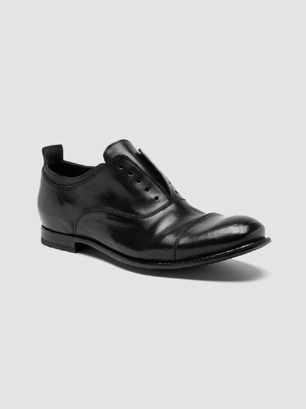 Officine Creative STEREO 001 Oxford in Pelle Nera In Linea