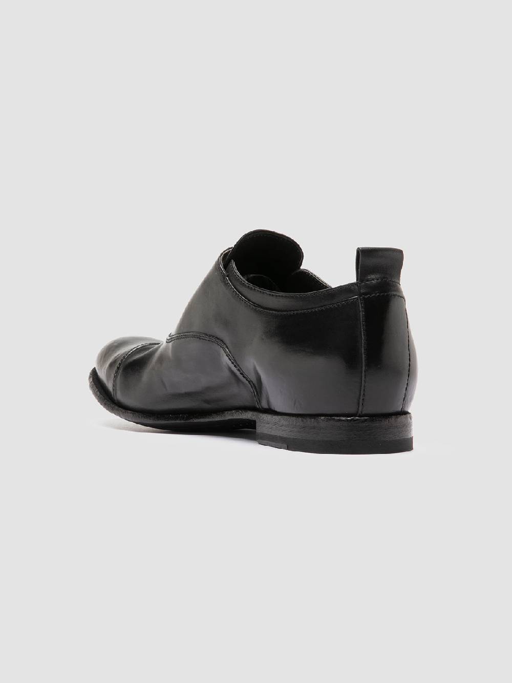Officine Creative STEREO 001 Oxford in Pelle Nera In Linea
