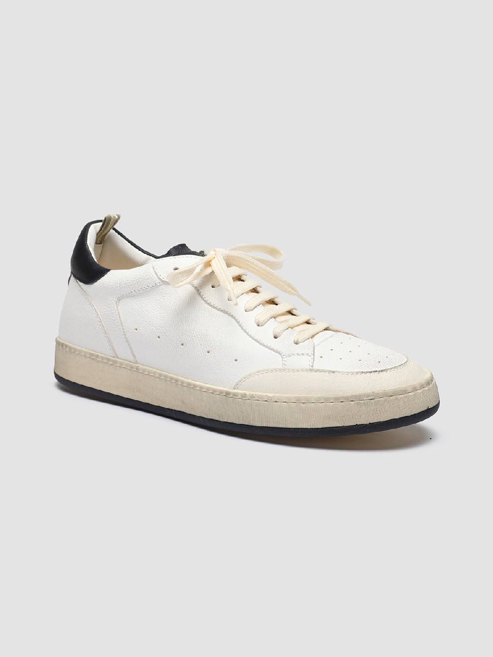 Officine Creative MAGIC 001 Sneakers in Pelle e Camoscio Bianco Nuovo
