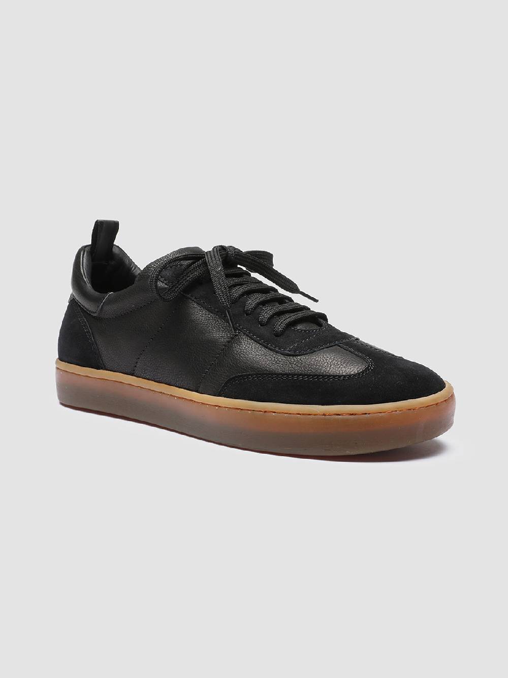 Officine Creative KOMBINED 001 Sneakers in Pelle Nera con Suola in Lattice Qualità