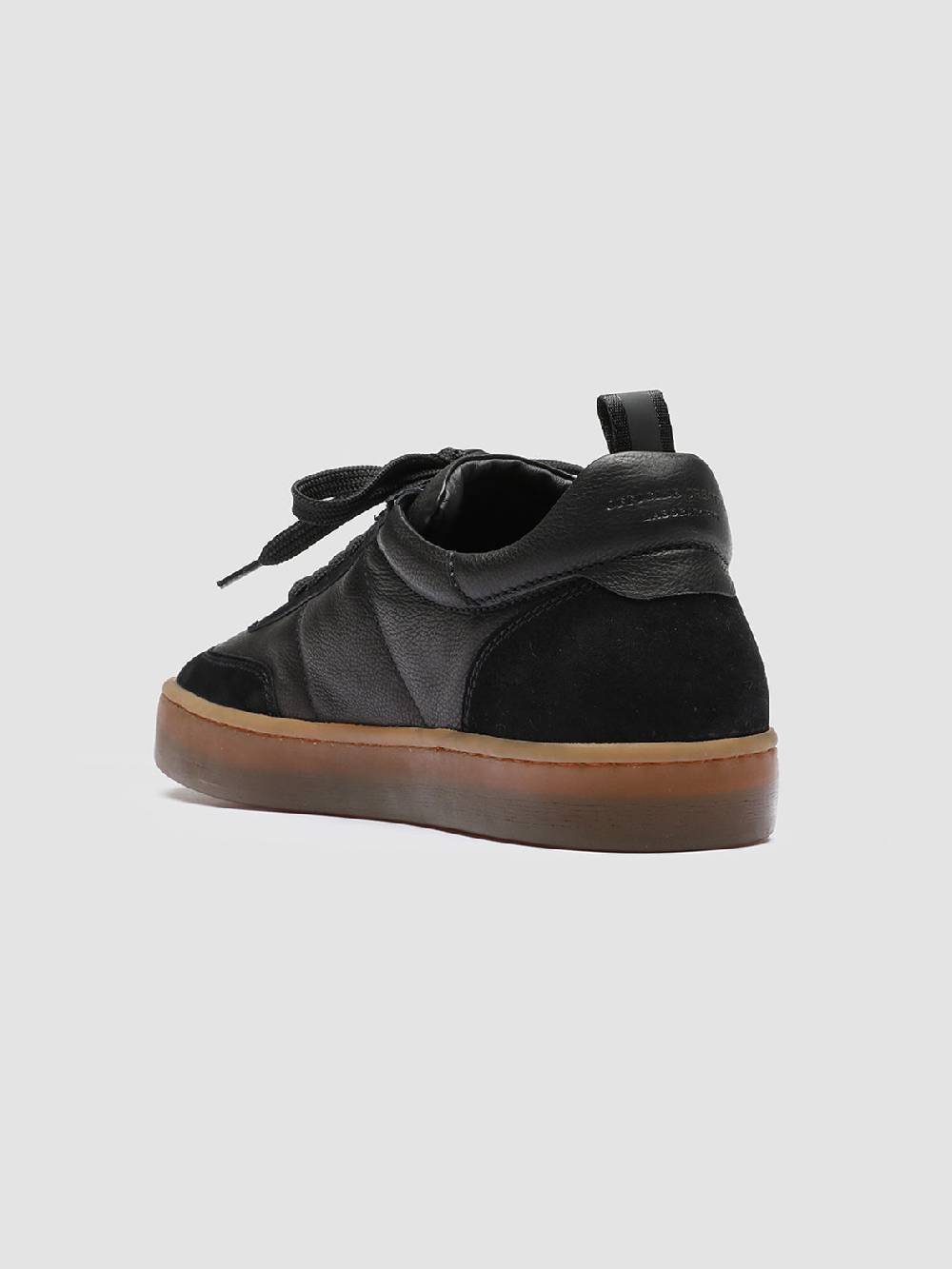 Officine Creative KOMBINED 001 Sneakers in Pelle Nera con Suola in Lattice Qualità