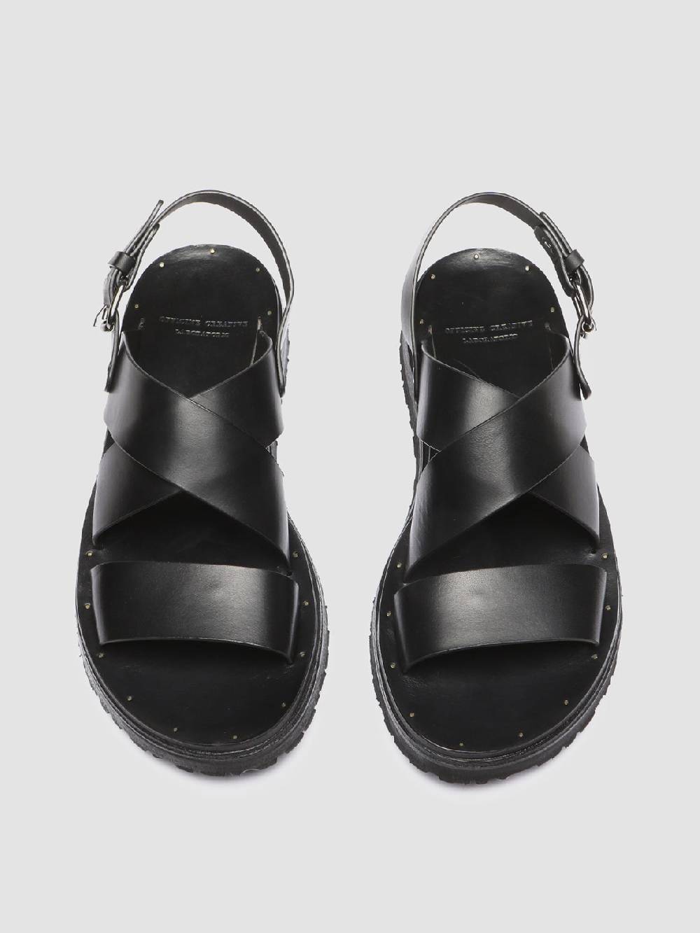 Officine Creative CHIOS 005 Sandali in Pelle Nera Vendita