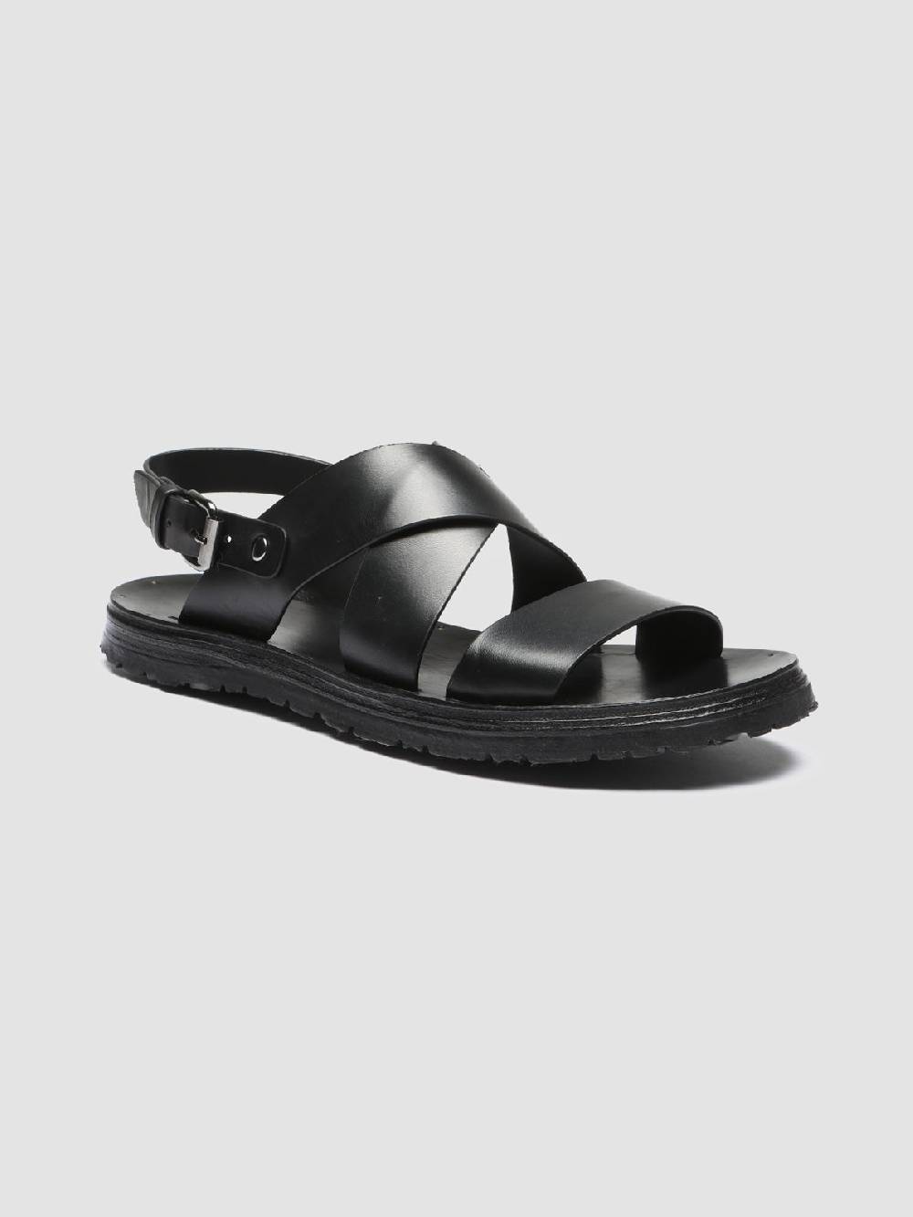 Officine Creative CHIOS 005 Sandali in Pelle Nera Vendita