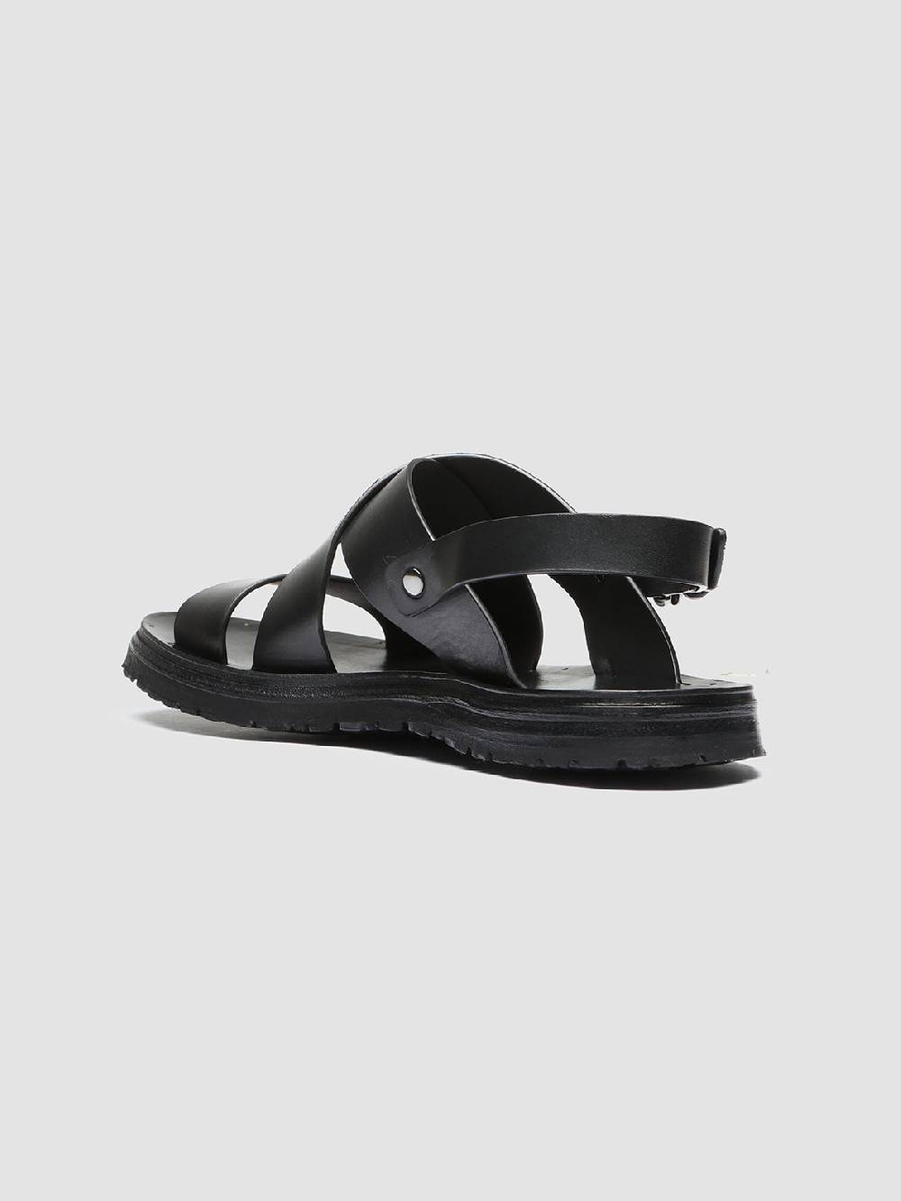 Officine Creative CHIOS 005 Sandali in Pelle Nera Vendita