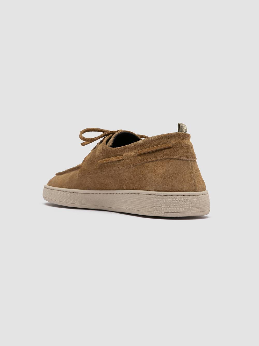 Officine Creative HERBIE 009 Sneaker Basse in Pelle Scamosciata Tortora Soddisfazione Garantita