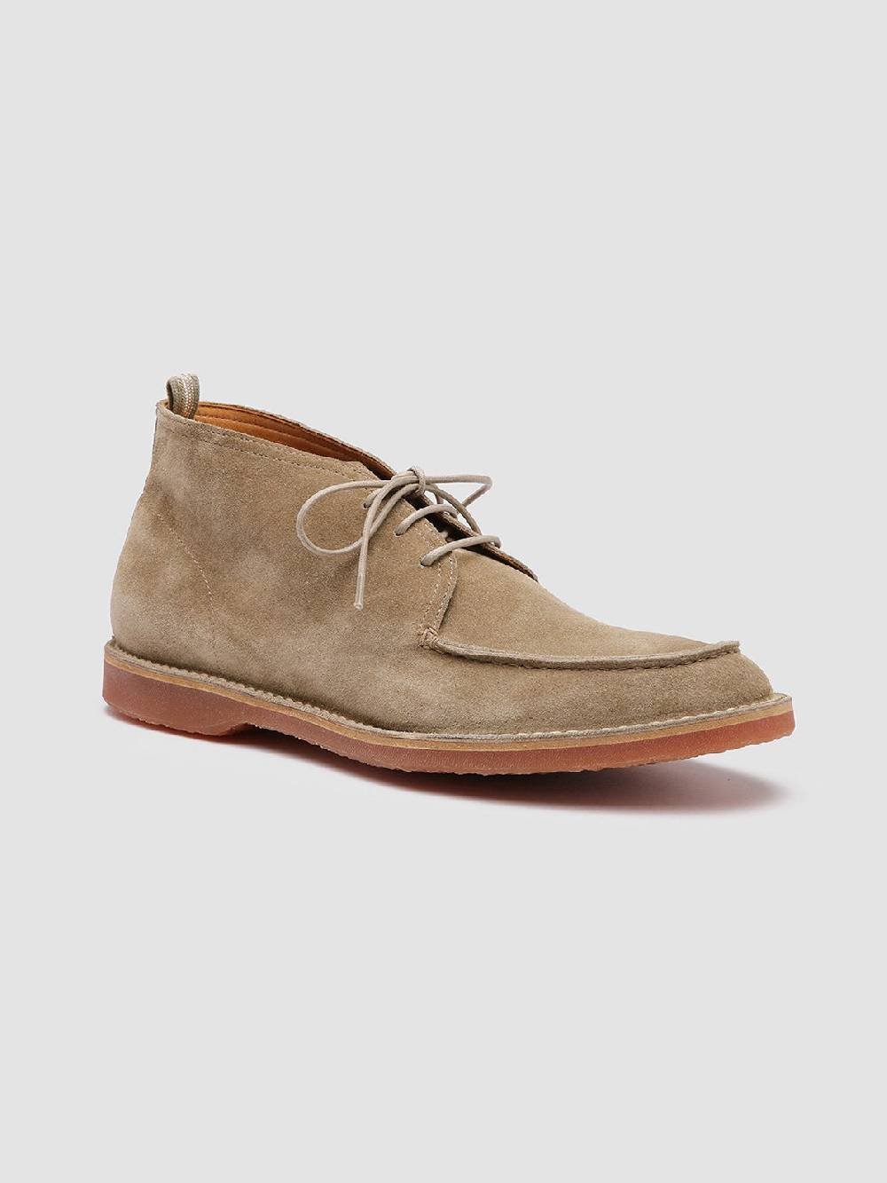 Officine Creative KENT 002 Stivaletti in Pelle Scamosciata Tortora Negozi Online