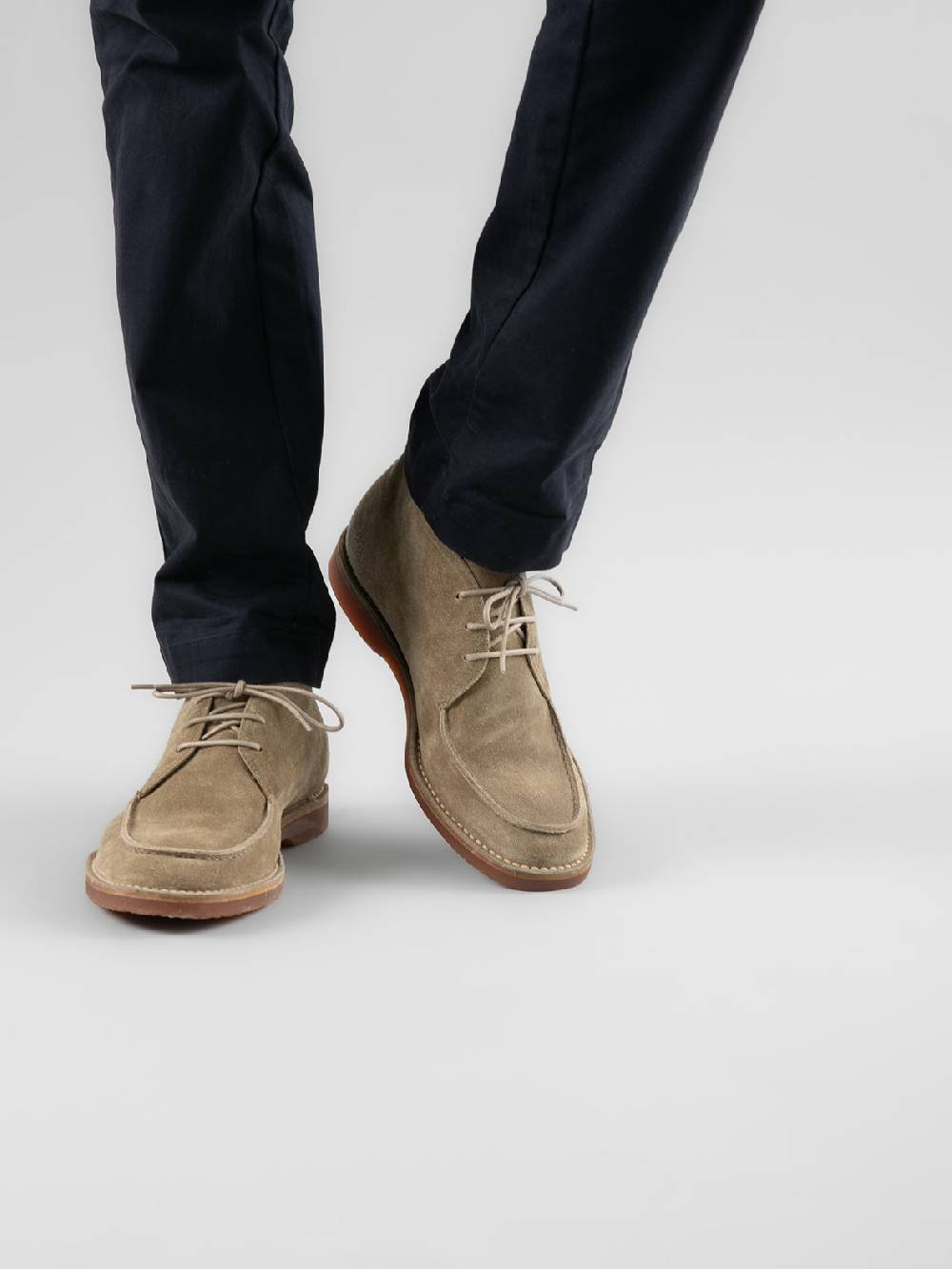 Officine Creative KENT 002 Stivaletti in Pelle Scamosciata Tortora Negozi Online