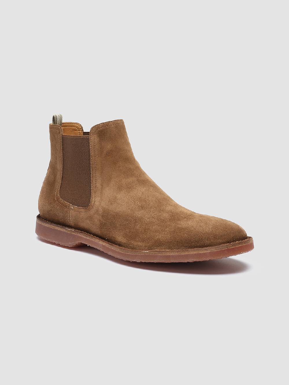 Officine Creative KENT 005 Stivaletti Chelsea in Pelle Scamosciata Marrone Acquista Ora