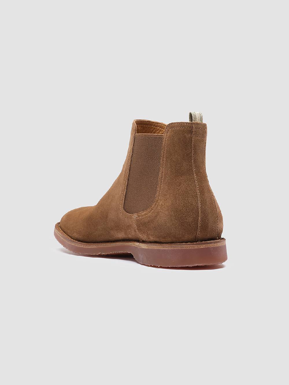 Officine Creative KENT 005 Stivaletti Chelsea in Pelle Scamosciata Marrone Acquista Ora