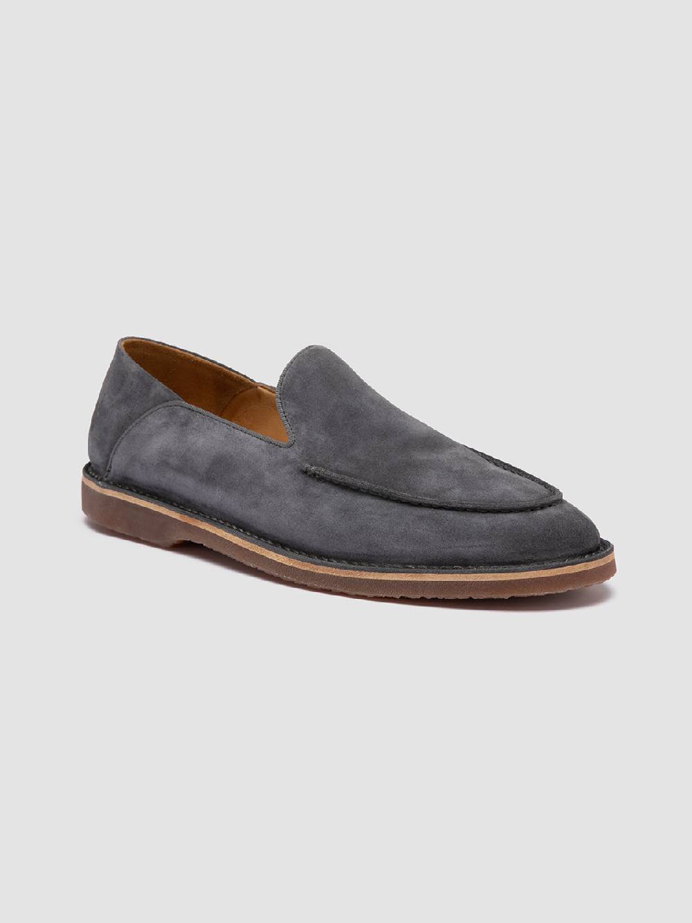 Officine Creative KENT 007 Mocassini in Pelle Scamosciata Blu Promozione Limitata