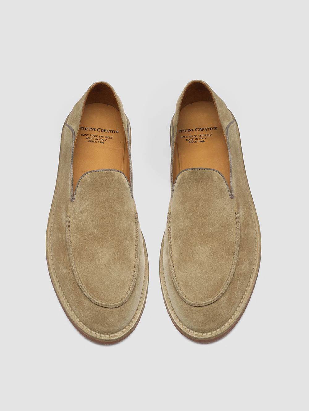 Officine Creative KENT 007 Mocassini in Pelle Scamosciata Marrone Fino Al -60%