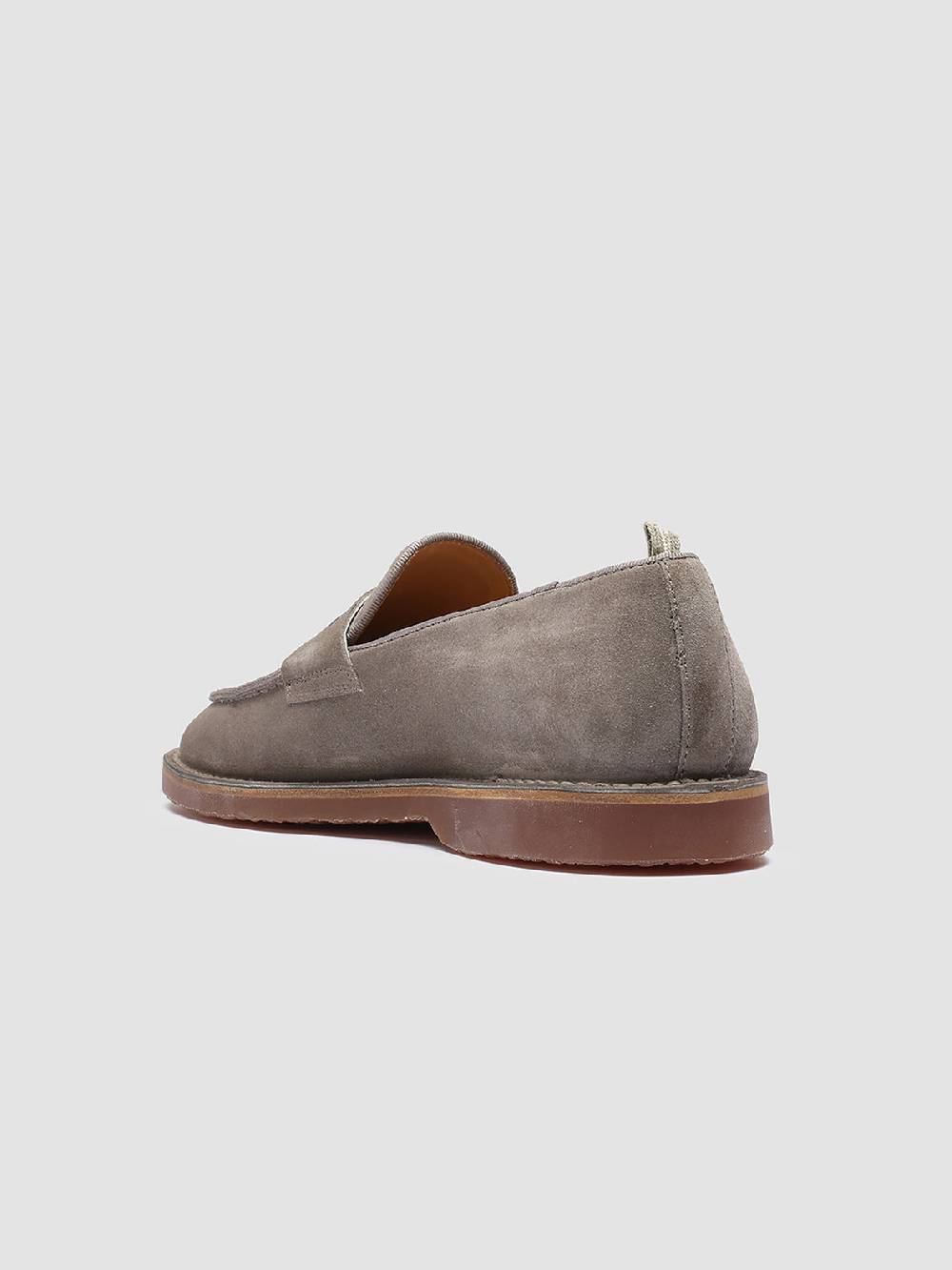Officine Creative KENT 008 Mocassini in Pelle Scamosciata Tortora Shopping Online