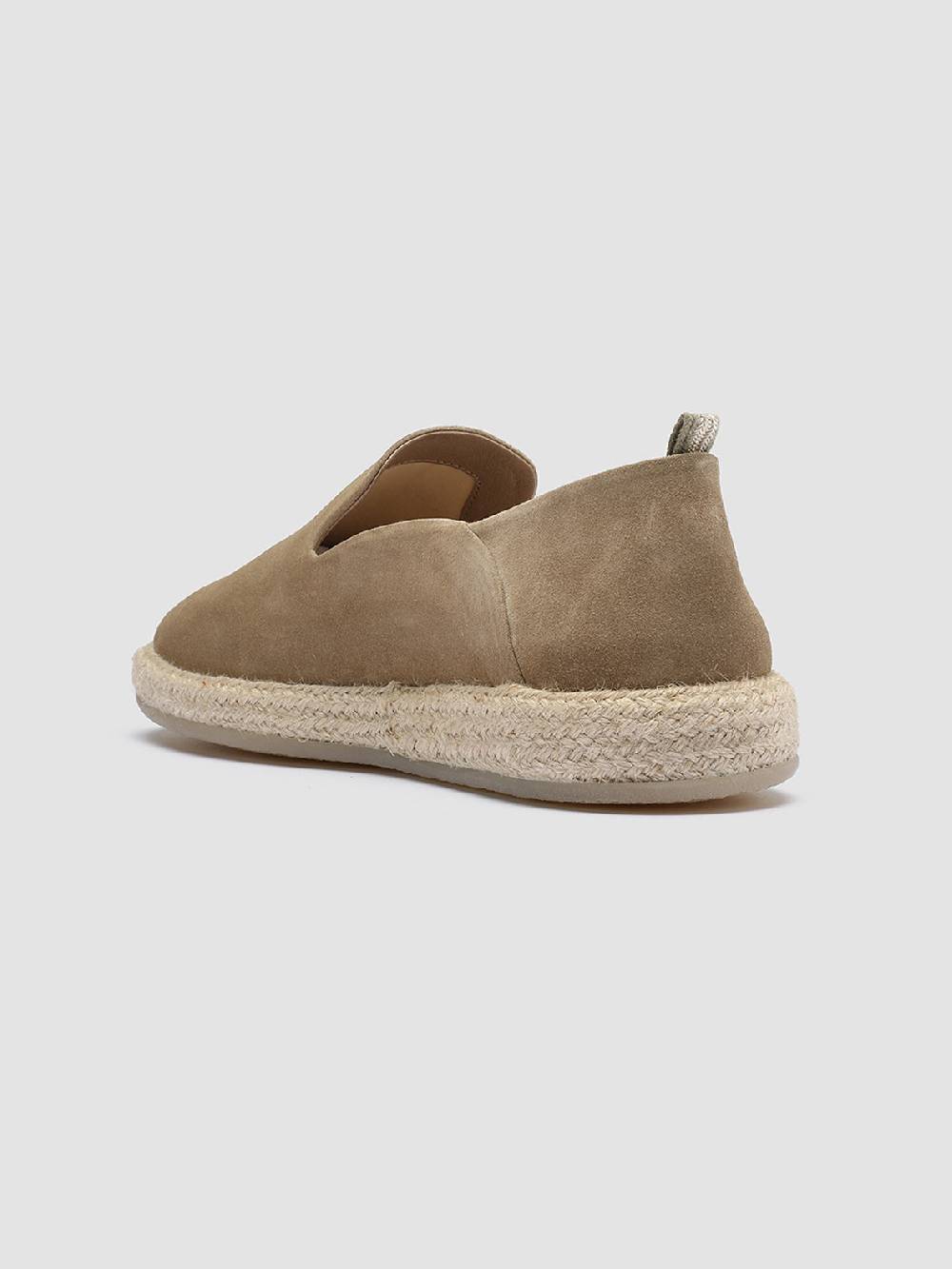 Officine Creative ROPED 002 Slip-on in Pelle Scamosciata Marrone Sottocosto