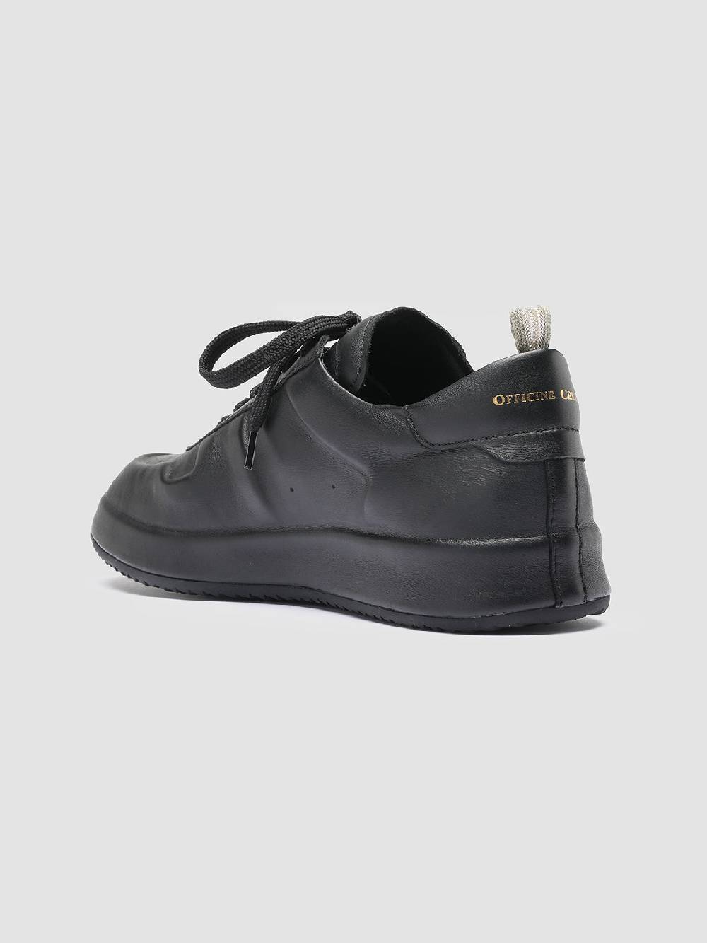 Officine Creative ACE 010 Sneakers in Pelle Nera Presa