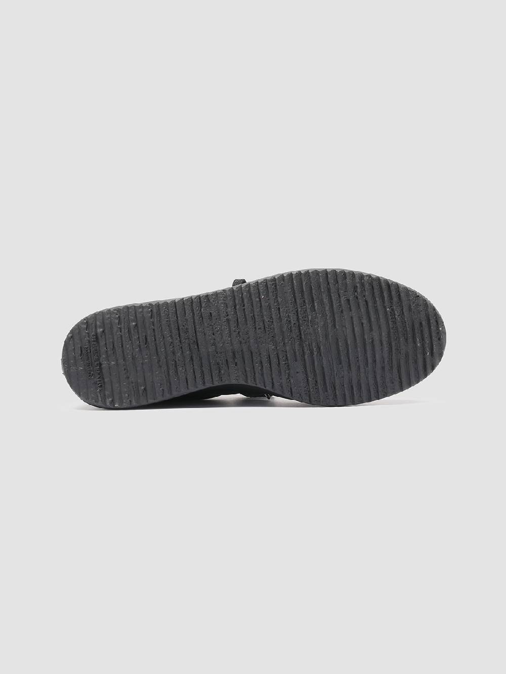 Officine Creative ACE 010 Sneakers in Pelle Nera Presa
