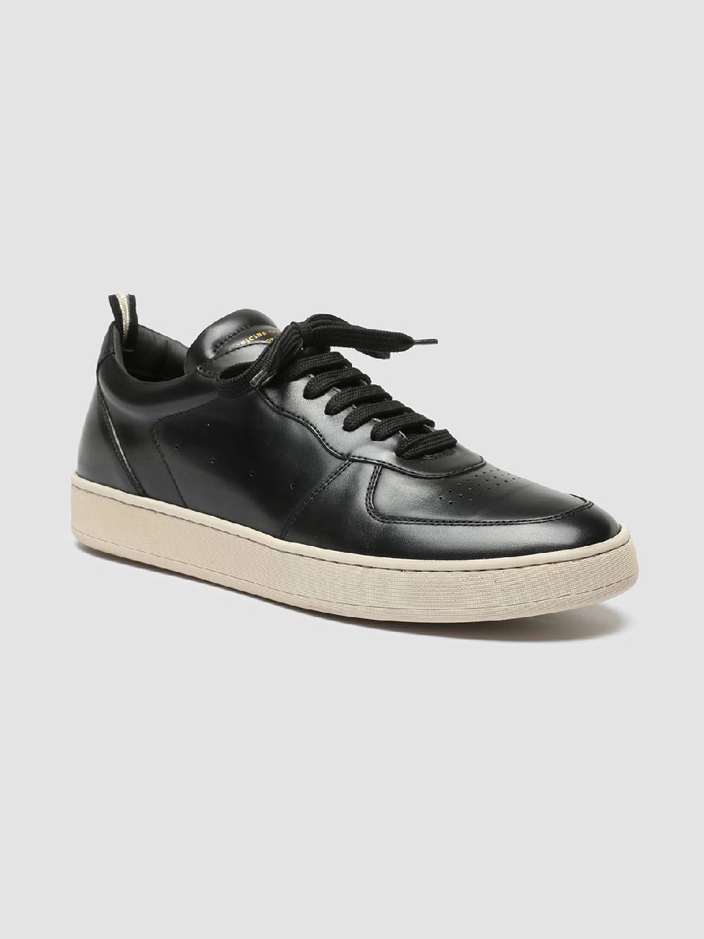 Officine Creative ASSET 001 Sneakers in Pelle Nera Offerta