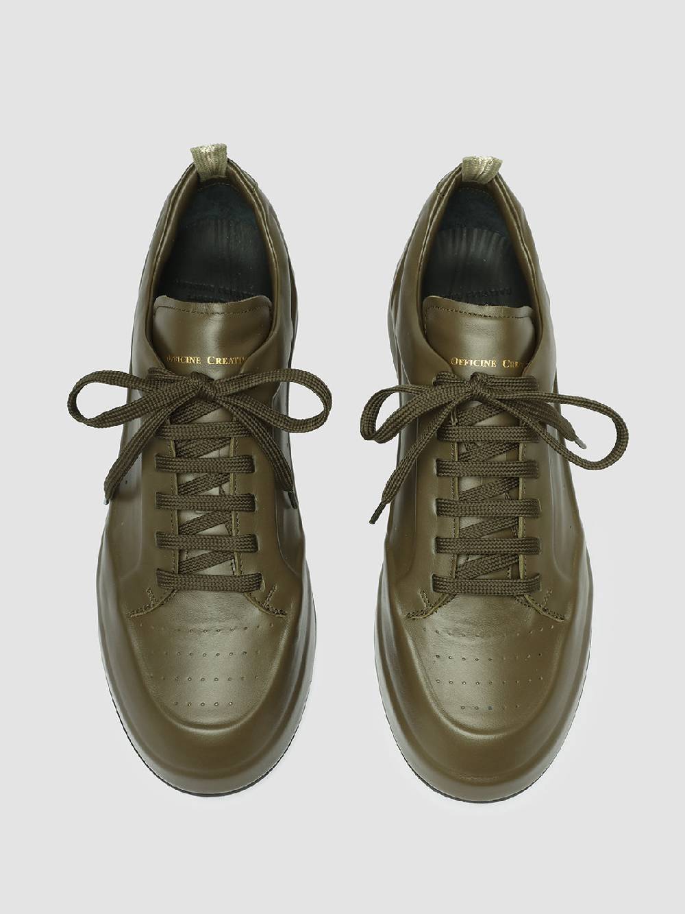 Officine Creative ACE 016 Sneaker in Pelle Verde Economico