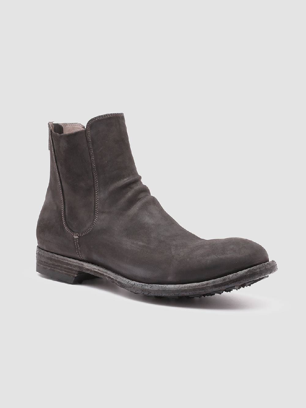 Officine Creative ARBUS 021 Stivaletti Chelsea in Pelle Grigia Outlet