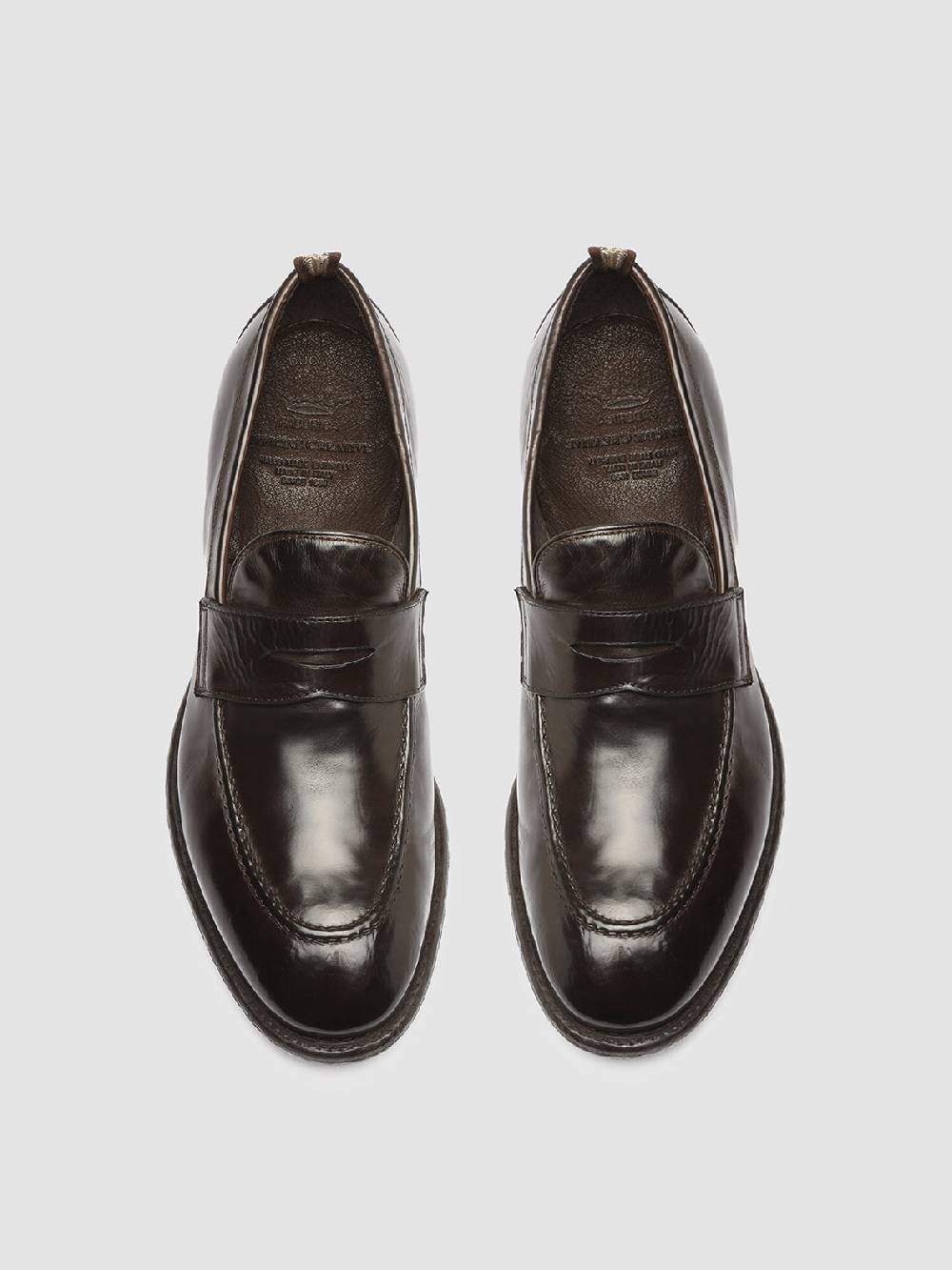 Officine Creative EMORY 024 Mocassini in Pelle Marrone Saldi