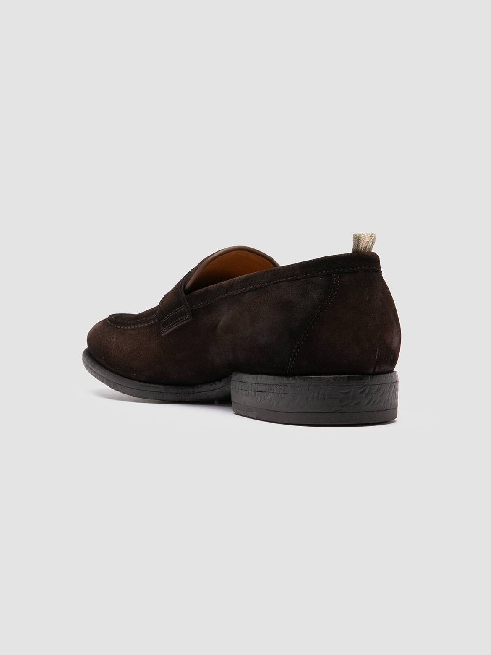 Officine Creative EMORY 024 Mocassini in Pelle Scamosciata Marrone Vendita Calda