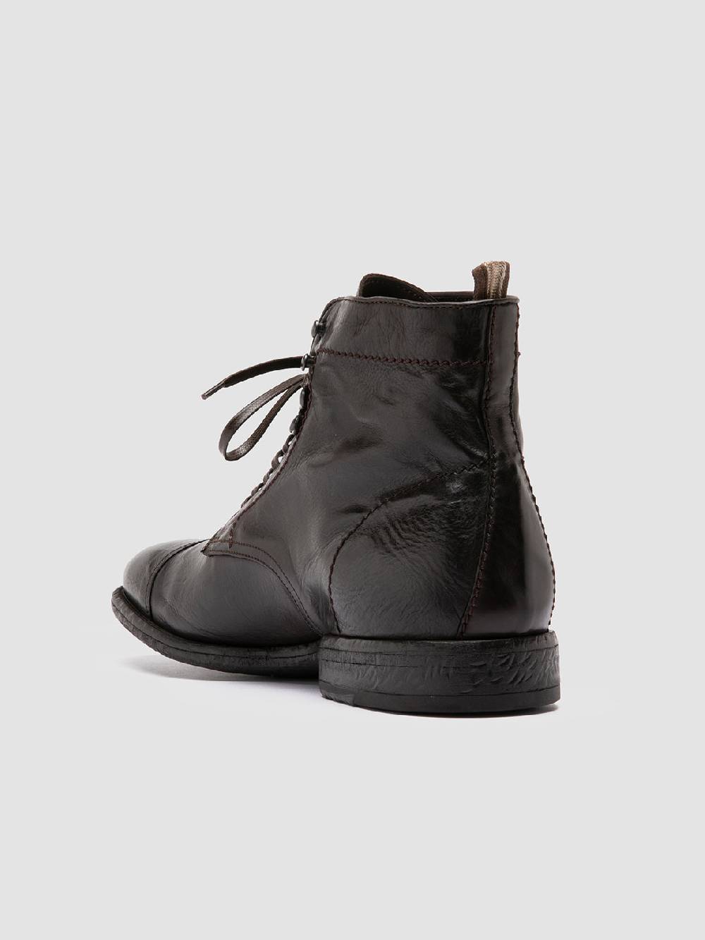 Officine Creative EMORY CAOU 014 Stivali Marrone Scuro in Pelle I Più Venduti