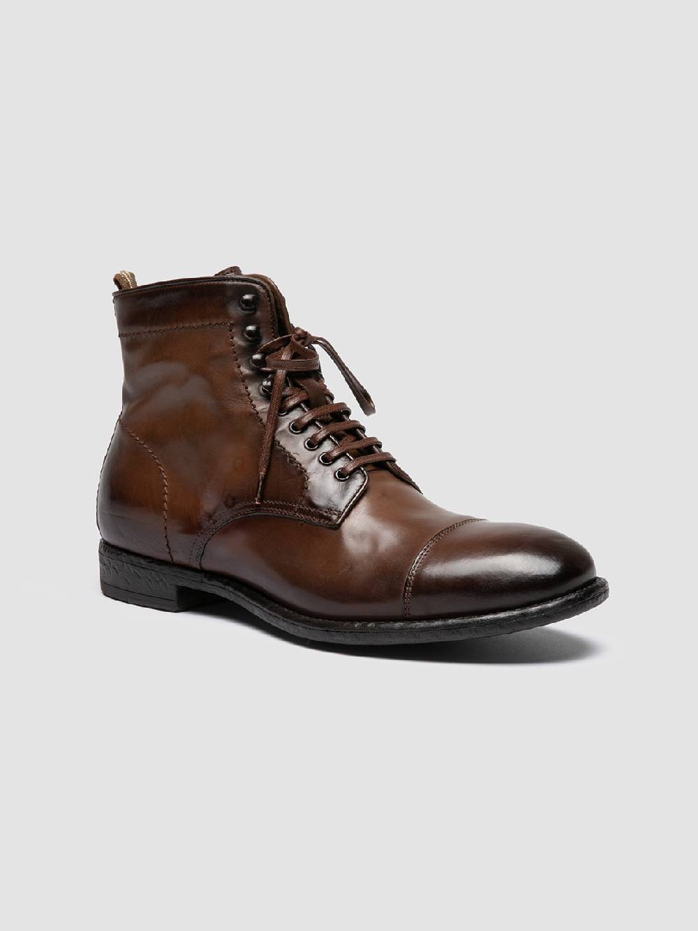 Officine Creative EMORY CAOU 014 Stivali Marrone Chiaro in Pelle Vendite Flash