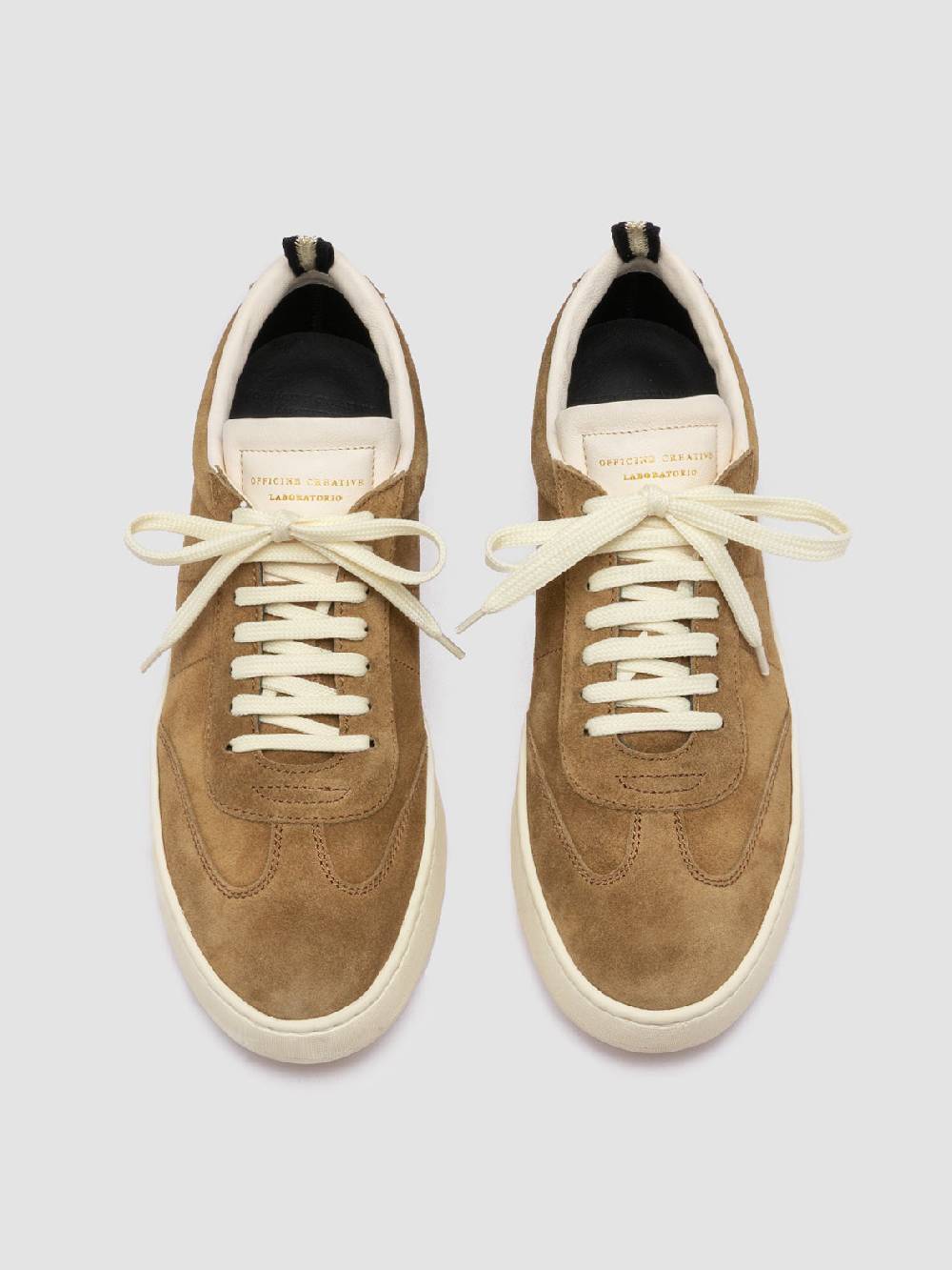 Officine Creative KOMBI 003 Sneaker in Pelle Scamosciata Marrone Italy