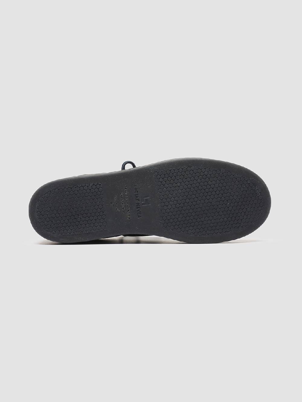 Officine Creative KOMBINED 001 Sneaker Basse in Camoscio e Pelle Blu Italia
