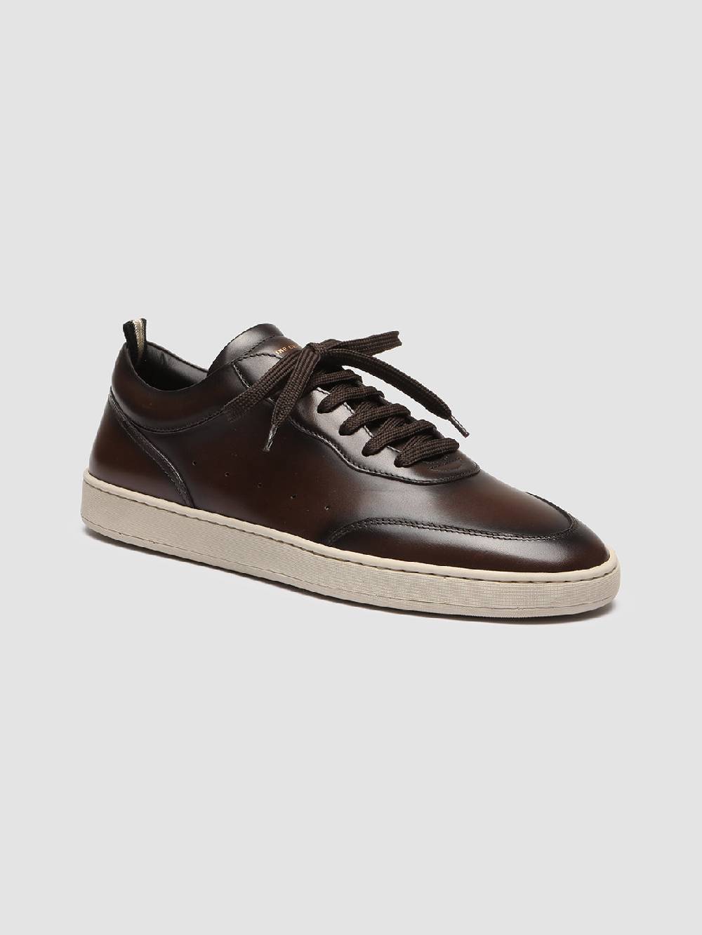 Officine Creative KRIS LUX 001 Sneakers in Pelle Marrone In Linea