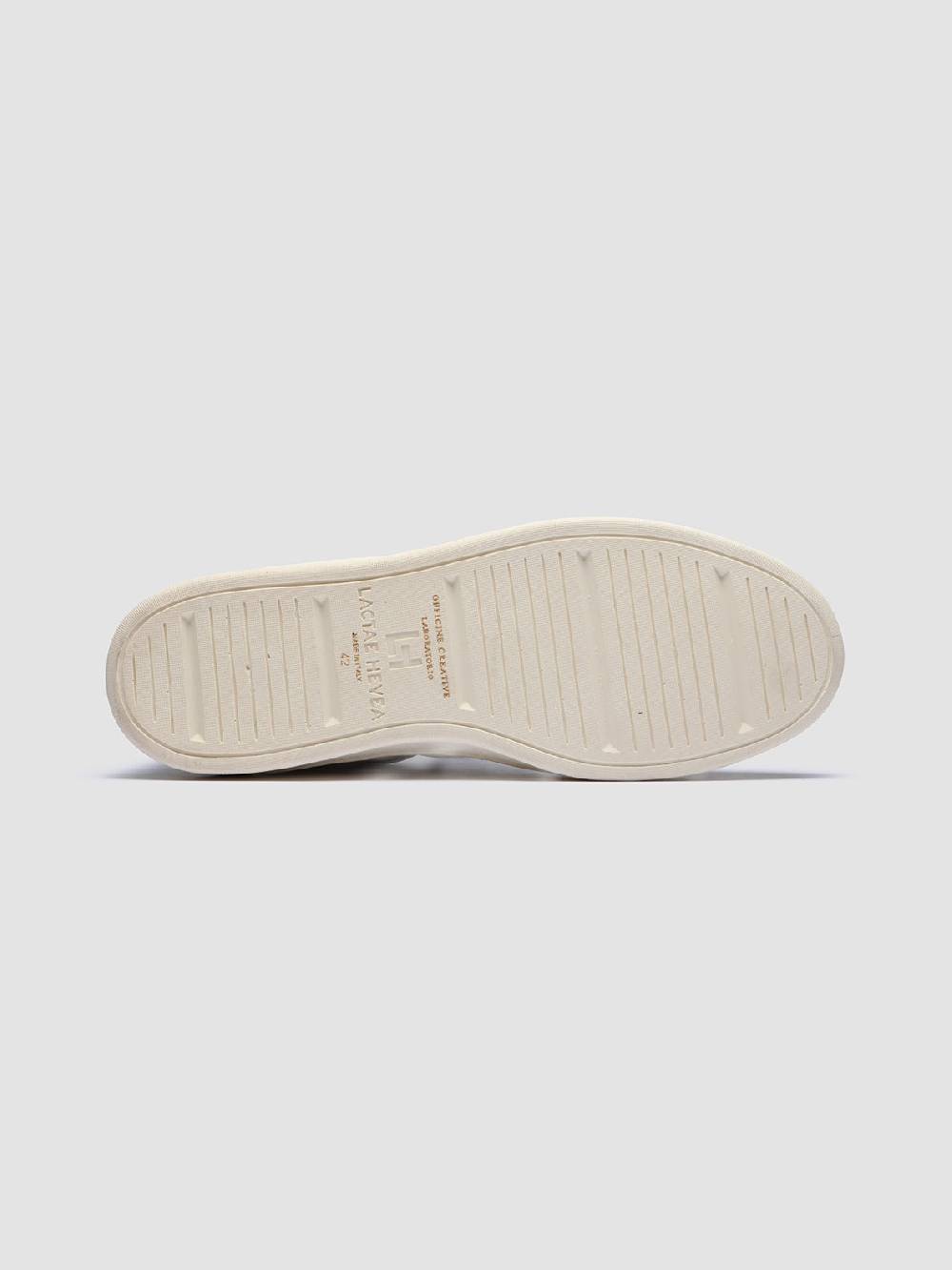 Officine Creative KRIS LUX 001 Sneakers in Pelle Liscia e Scamosciata Bianca Nuovo