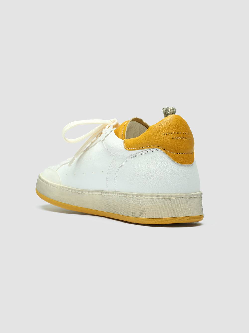 Officine Creative MAGIC 001 Sneakers in Pelle e Camoscio Bianco Qualità